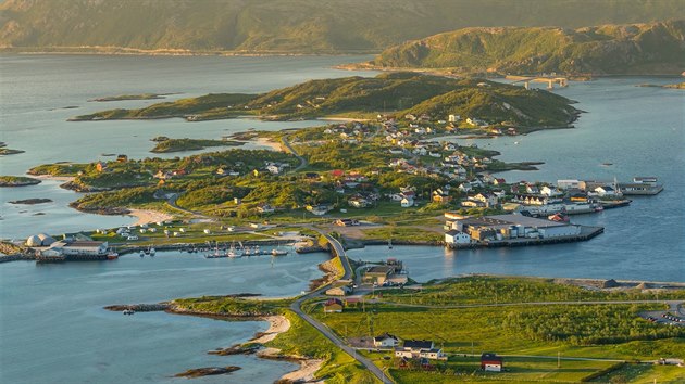 Norsk ostrov Sommaroy.