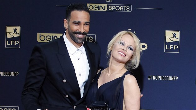Adil Rami a Pamela Andersonov (Pa, 19. kvtna 2019)