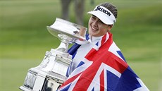 Hannah Greenová slaví titul na golfovém majoru PGA Championship. Hannah Greenová slaví titul na golfovém majoru PGA Championship.