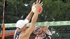 Jan Hadrava, nejlepší současný český volejbalista, ve finále turnaje v Opavě... Jan Hadrava, nejlepší současný český volejbalista, ve finále turnaje v Opavě...