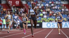 Bahamská sprinterka Shaunae Millerová-Uibová na Zlaté trete.