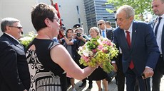 Prezident Miloš Zeman při návštěvě Vysočiny Prezident Miloš Zeman při návštěvě Vysočiny