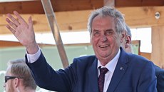 Prezident Miloš Zeman při návštěvě městyse Vladislav na Vysočině Prezident Miloš Zeman při návštěvě městyse Vladislav na Vysočině