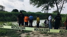 Mexická policie uzavřela místo na řece Rio Grande, kde utonul salvadorský... Mexická policie uzavřela místo na řece Rio Grande, kde utonul salvadorský...