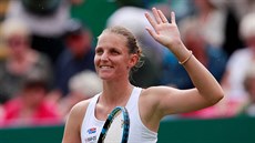 Karolína Plíšková se raduje. Karolína Plíšková se raduje.