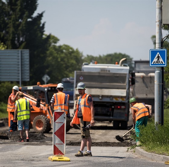 Opravy Vídeské ulice mají pokraovat a do konce záí.