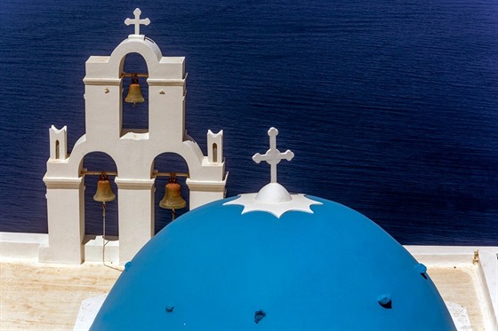 Kostelní kíe na ostrov Santorini