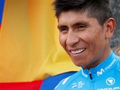 Nairo Quintana ze stáje Movistar mezi tréninkem na Tour