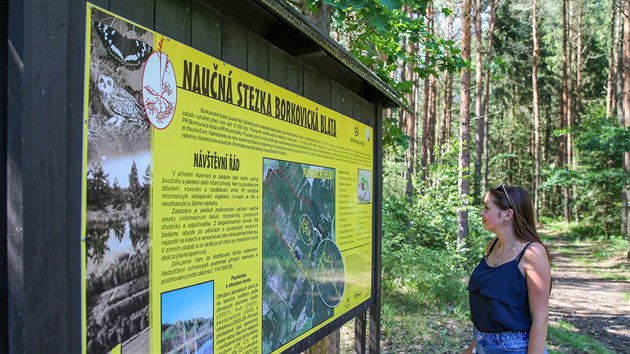 Borkovickými blaty vede naučná stezka, která návštěvníky seznámí s těžbou rašeliny i místní flórou a faunou. Její součástí bude dvacetimetrová rozhledna.