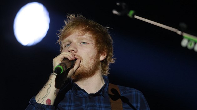 Ed Sheeran na svm prvnm praskm koncert 12.2. 2015 v prask Tipsport Aren.