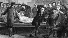 Pokusy Andrewa Ureho publikum děsily. Experiment se zemřelým horníkem Matthewem... Pokusy Andrewa Ureho publikum děsily. Experiment se zemřelým horníkem Matthewem...