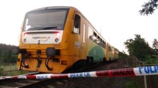 Poblíž železniční stanice Praha-Braník najel v úterý večer osobní vlak do... Poblíž železniční stanice Praha-Braník najel v úterý večer osobní vlak do...