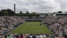 Momentka z All England Lawn Tennis and Croquet Clubu v Londýn pi tenisovém...