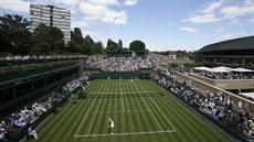 Momentka z All England Lawn Tennis and Croquet Clubu v Londýn pi tenisovém...