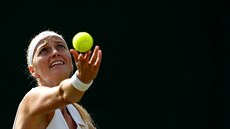 Petra Kvitová v prvním kole Wimbledonu. Petra Kvitová v prvním kole Wimbledonu.
