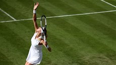 Petra Kvitová v prvním kole Wimbledonu. Petra Kvitová v prvním kole Wimbledonu.