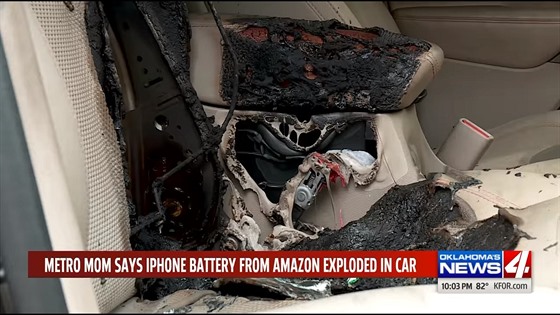 V Oklahom ve voze explodoval iPhone s neoriginální baterií poízenou na...