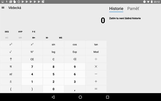 Uno Calculator zvládne vıpočty i převody jednotek.