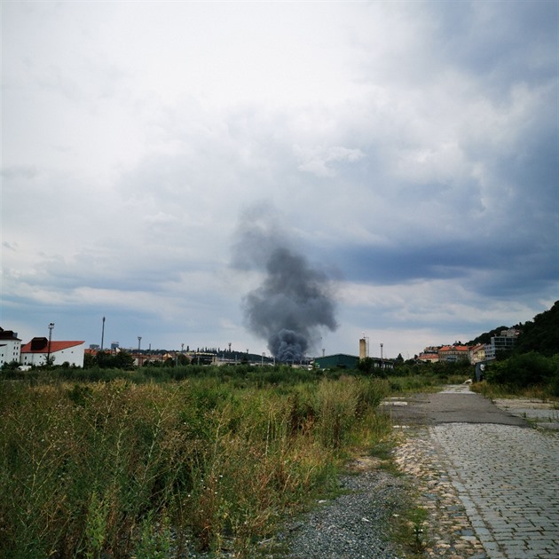 Požár na Smíchově