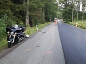 Zvíře od střetu uteklo, spolujezdkyni motorkáře převezli záchranáři do... Zvíře od střetu uteklo, spolujezdkyni motorkáře převezli záchranáři do...