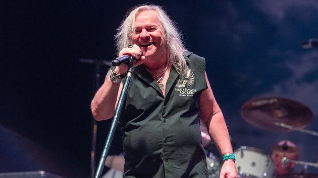 Kanadsk rodk Bernie Shaw s legendrn britskou skupinou Uriah Heep vystoupil na festivalu Masters of Rock ve Vizovicch.
