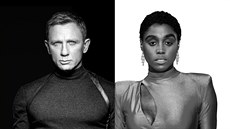 Daniel Craig a Lashana Lynchová jako tajní agenti 007 britské tajné služby MI6 Daniel Craig a Lashana Lynchová jako tajní agenti 007 britské tajné služby MI6