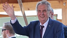 Prezident Miloš Zeman při návštěvě městyse Vladislav na Vysočině Prezident Miloš Zeman při návštěvě městyse Vladislav na Vysočině