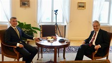 Prezident Miloš Zeman (vpravo) přijal 11. července 2019 na Pražském hradě... Prezident Miloš Zeman (vpravo) přijal 11. července 2019 na Pražském hradě...