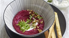 Hummus s červenou řepou Hummus s červenou řepou