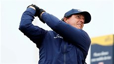 Phil Mickelson během druhého kola British Open Phil Mickelson během druhého kola British Open