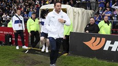 Nový trenér Chelsea Frank Lampard přichází na hřiště před přípravným duelem s... Nový trenér Chelsea Frank Lampard přichází na hřiště před přípravným duelem s...
