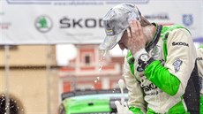 Kalle Rovanperä z Finska slaví triumf na Rallye Bohemia