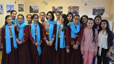 Členky afghánského orchestru ZOHRA před vystoupením v Trenčíně (14. července... Členky afghánského orchestru ZOHRA před vystoupením v Trenčíně (14. července...