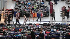 Na letišti v německém Düsseldorfu zůstalo kvůli poruše přepravního systému 2... Na letišti v německém Düsseldorfu zůstalo kvůli poruše přepravního systému 2...