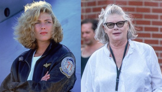 Hereka Kelly McGillisová v letech 1986 a 2019