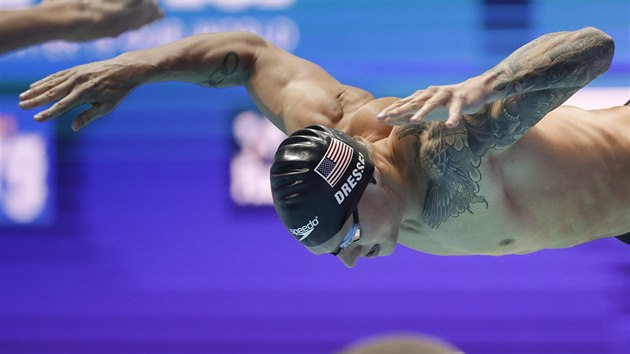 Americk plavec Caeleb Dressel