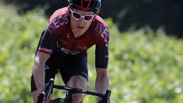 Britsk cyklista Geraint Thomas bhem 16. etapy Tour de France