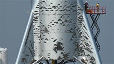 Starhopper v texaském zkušebním středisku v březnu 2019 Starhopper v texaském zkušebním středisku v březnu 2019
