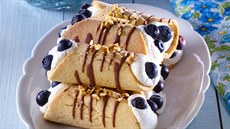 Cannoli s borůvkami Cannoli s borůvkami