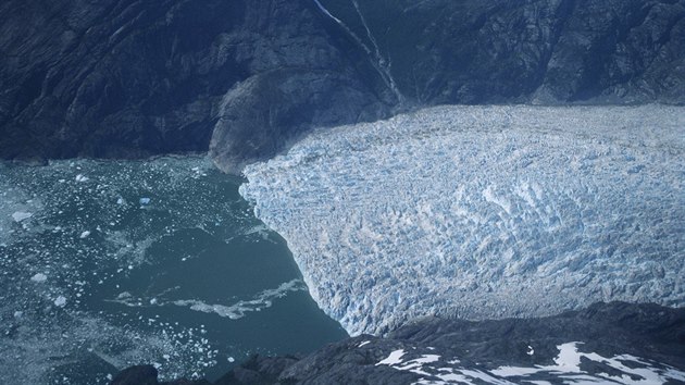 Ledovec LeConte na jihovchod Aljaky (2015)