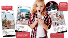 Reklamní příspěvky, kterých jsou na českém Instagramu stovky, děti podle... Reklamní příspěvky, kterých jsou na českém Instagramu stovky, děti podle...