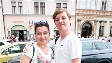 Dana Morávková a její syn Petr Malásek (15. ervna 2019)