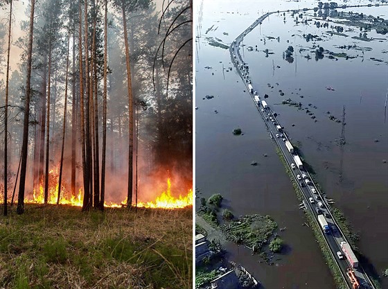 V Irkutské oblasti na východ Ruska jsou souasn záplavy i velké lesní poáry.