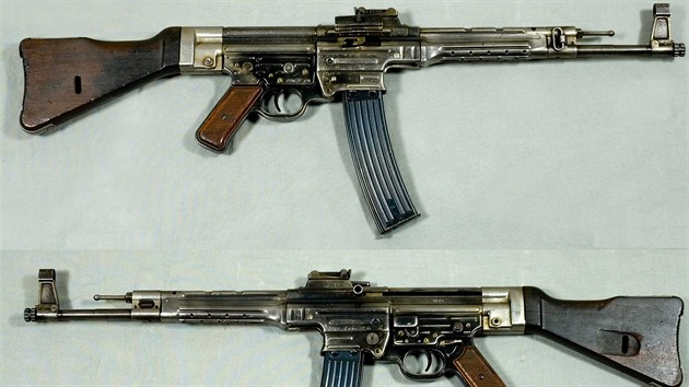 Německý Sturmgewehr 44 se za druhé světové války stal první masověji rozšířenou... Německý Sturmgewehr 44 se za druhé světové války stal první masověji rozšířenou...