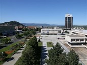 Centrum města Most, pohled z magistrátu Centrum města Most, pohled z magistrátu