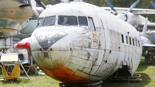 Nnov expont v Air Parku ve Zrui u Plzn, letoun Douglas DC-3 Dakota. (8. 8. 2019)