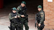 Kolumbijská policie v Bogotě Kolumbijská policie v Bogotě