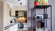 Díky rekonstrukci je v malém byt plnohodnotn zaízená kuchy vyrobená na...