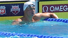 Ryan Lochte po rozplavbě polohového závodu na 200 metrů. Ryan Lochte po rozplavbě polohového závodu na 200 metrů.