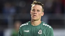 Zklamaný jablonecký fotbalista Jan Sýkora po utkání s Pjunikem Jerevan, které... Zklamaný jablonecký fotbalista Jan Sýkora po utkání s Pjunikem Jerevan, které...